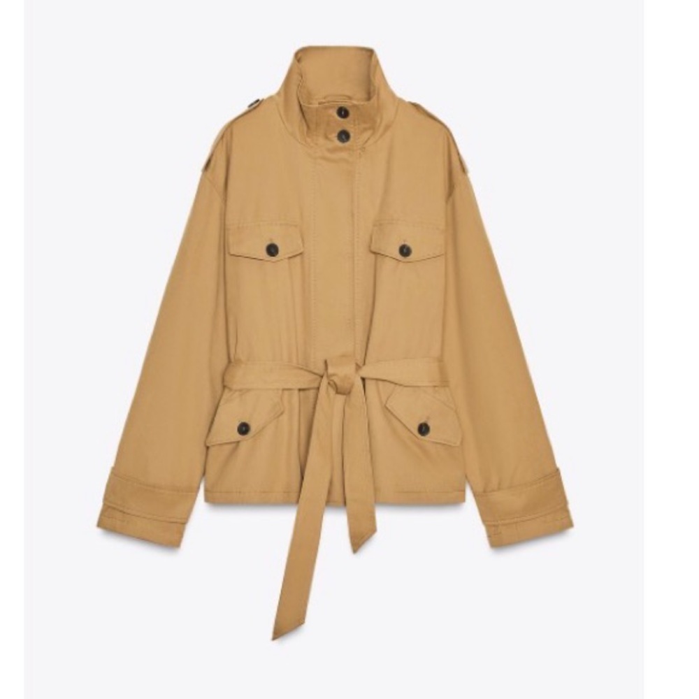 Women’s Tan Belted Utility Jacket
